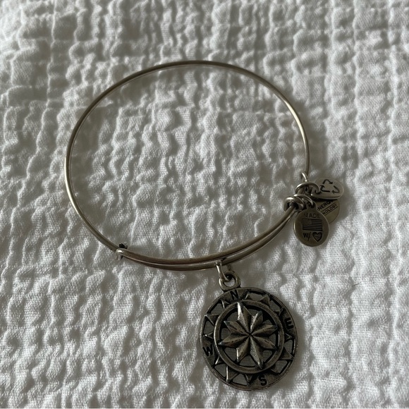 Silver Compass Alex and Ani Bracelet - Picture 1 of 1